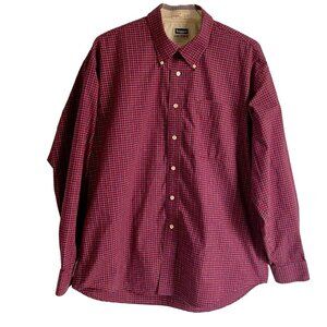 Haggar Forever Cotton Long Sleeve Button Down Shirt Wrinkle Resistant Men's XL